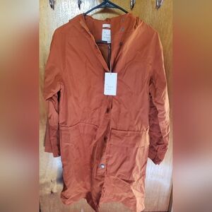 A New Day Women's Orange Trench Coat
